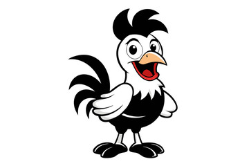 rooster vector illustration