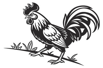rooster vector illustration