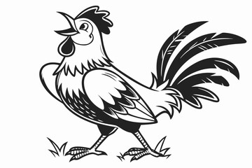 rooster vector illustration