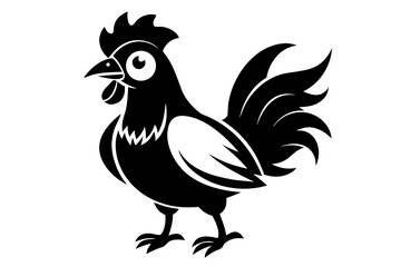 rooster silhouette vector