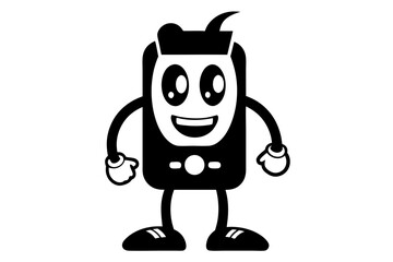funny mobile phone cartoon