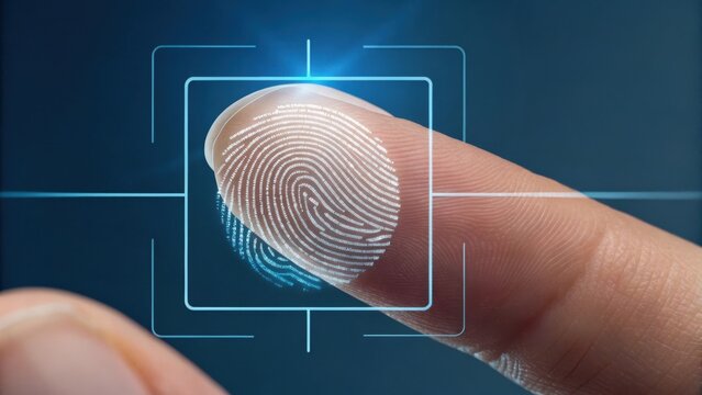 Fingerprint scan for advanced biometric security and identification