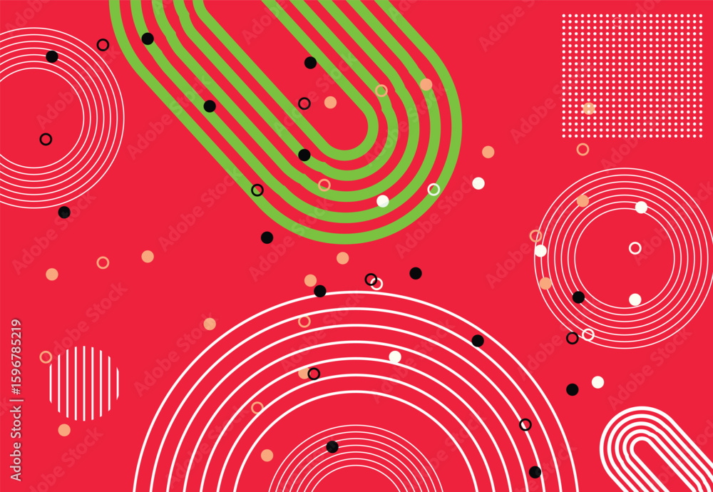 Poster abstract geometric shapes colorful pattern background. elegant color design with textured modern des