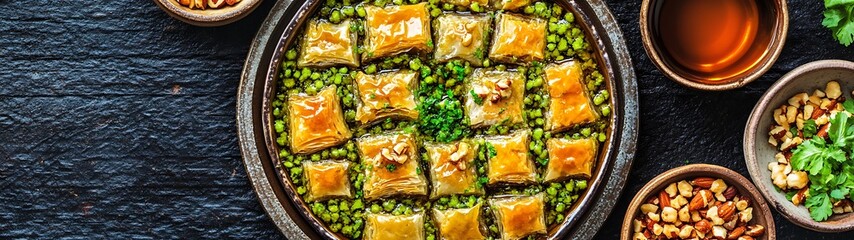 Pistachio Baklava Bites. © Lancar