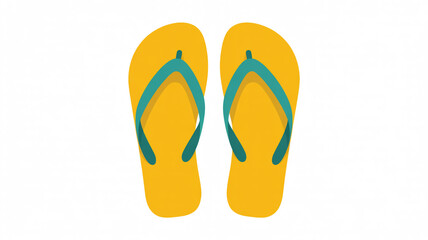 A product photo of a pair of flip-flops against a pure white background.