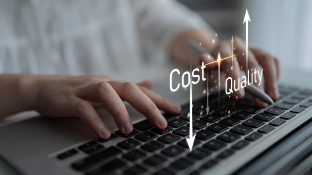 Increase quality and reduce cost represent quality, cost, and performance optimization for business strategy and resource efficiency Latch