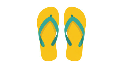 A product photo of a pair of flip-flops against a pure white background.