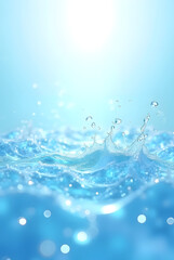 blue water splash