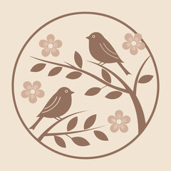 Gold Birds Seamless Pattern Elegant Line Art Black Background