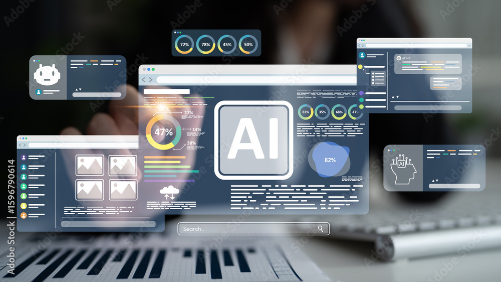 Poster ai assistant with llm, big data, machine learning, and generative ai powers prompt engineering and s
