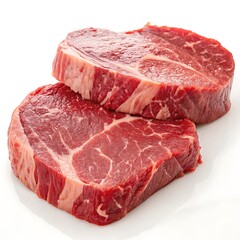Obraz premium Fresh Raw Beef Steak with Herbs and Peppercorns
