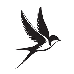 Obraz premium silhouette of a Swallow bird