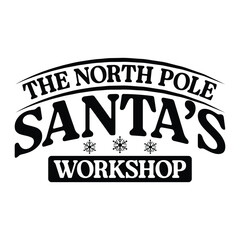 Santa's Workshop, North Pole Toy Shop, Old Fashioned Xmas Toys, DIY Xmas Sign, Wreath Accent, Fabric Transfer, Home Decor, Digital Print
