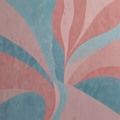 Retro Swirl Abstract Background in Pink and Blue Tones