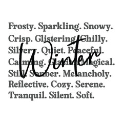 Winter Words png svg, Cozy Sweaters, Winter tshirt design png, Winter 2025 png svg, Winter Season png svg, Winter girly png, Snow Season png

