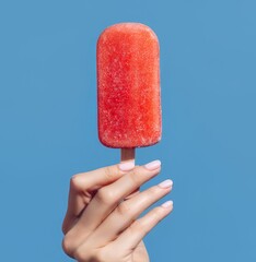 woman holdig icecream