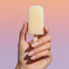 woman holdig icecream