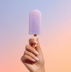 woman holdig icecream