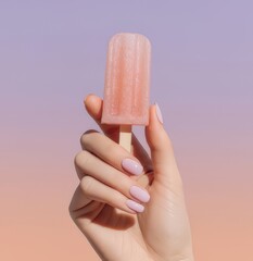 woman holdig icecream