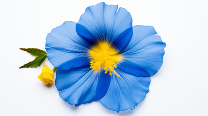 blue flower isolated on white background