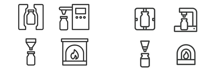 Outline of various equipment used in milkprocessing including fillers, pasteurizers, and bottling tools