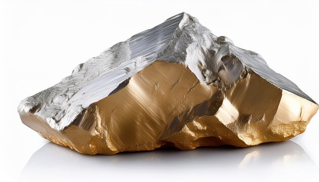 piece of silicon isolated on white background