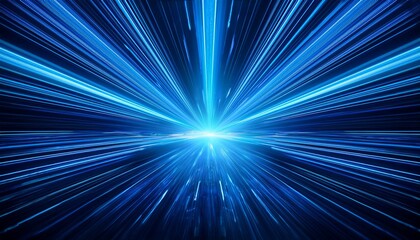 Fototapeta premium abstract neon background neon rays of light burst abstract background bright blue sparkling neon explosion on a dark background