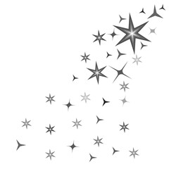 Obraz premium stars on white background