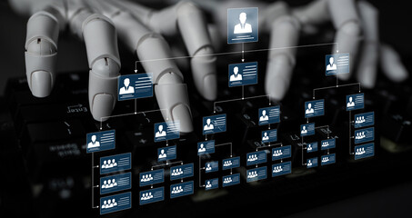 AI supports org chart creation by organizing structure, team, and corporate roles into an efficient...