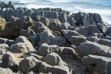 Unique Coastal Rock Formations by the Ocean