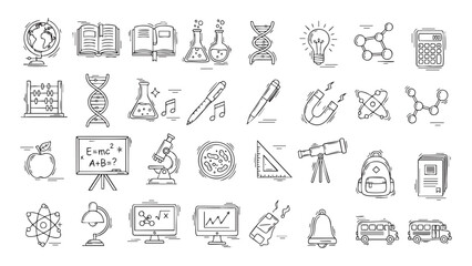 Science Exploration An Array of Educational Tools and Lab Equipment Illustration, a unique twist 
