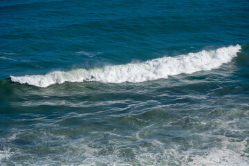 Ocean Waves Crashing on Shore