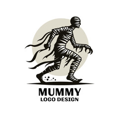 Mummy Vector Logo Design 