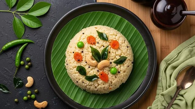 South Indian Breakfast Dish - Upma