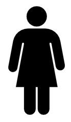 Hinweisschild für Damen-Toiletten	