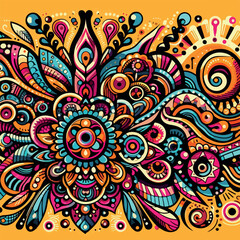 huichol art vector .