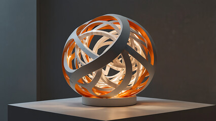 3d rendered illustration of a glass sphere