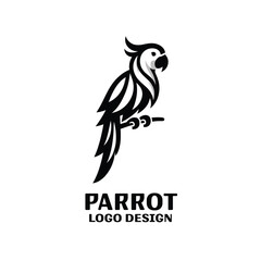 Parrot Vector Logo Design 