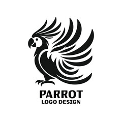 Parrot Vector Logo Design 