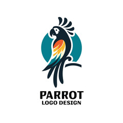 Parrot Vector Logo Design 