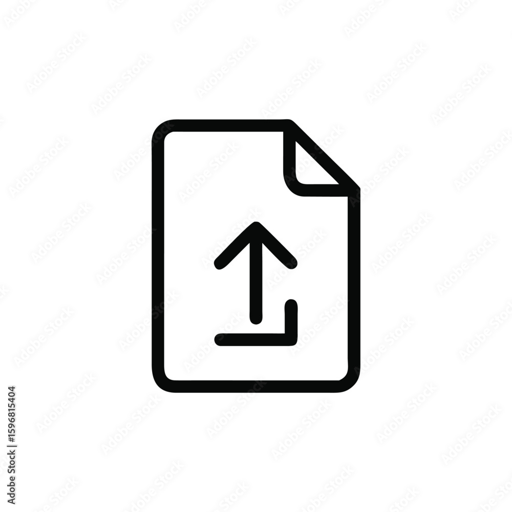 Poster document upload icon