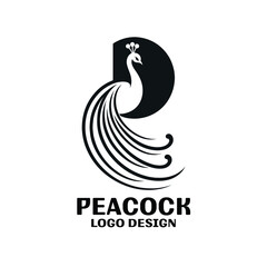 Peacock Vector Logo Design 