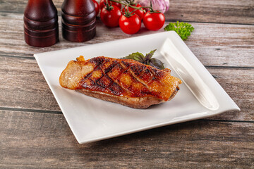Roasted duck breast fillet meat