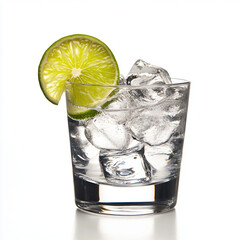 glass of water with lemon