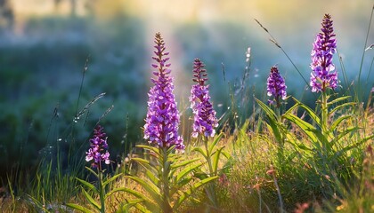 Obraz premium medicinal plant orchid dactylorhiza fushsii