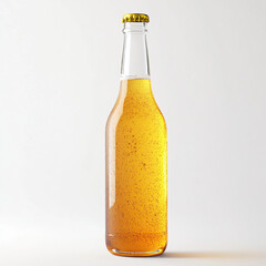 bottle of beer isolated on white