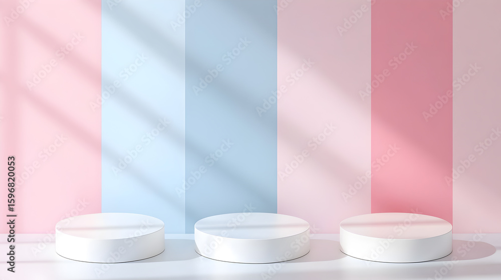 Poster simple product display with soft gradient lighting