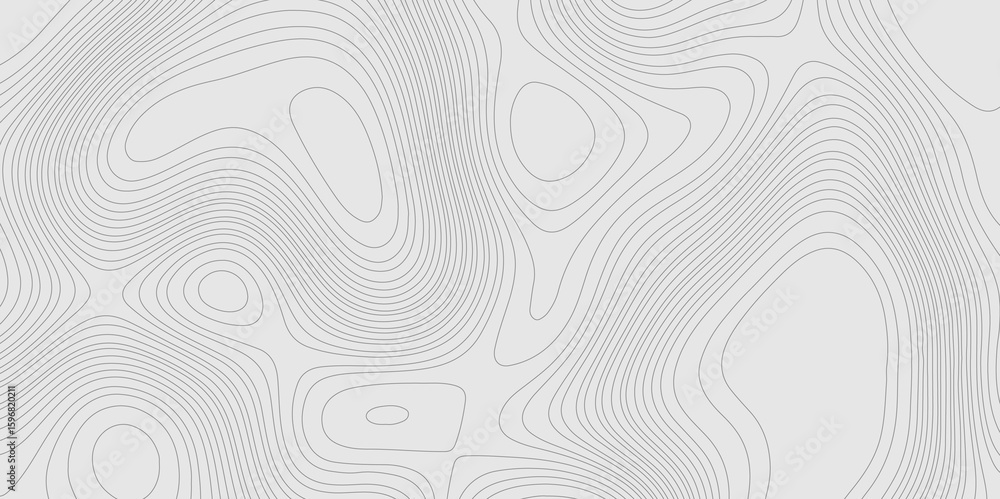 Poster geographic abstract topographic contour lines relief map seamless pattern concept of conditional geo