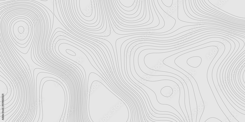 Poster geographic abstract topographic contour lines relief map seamless pattern concept of conditional geo