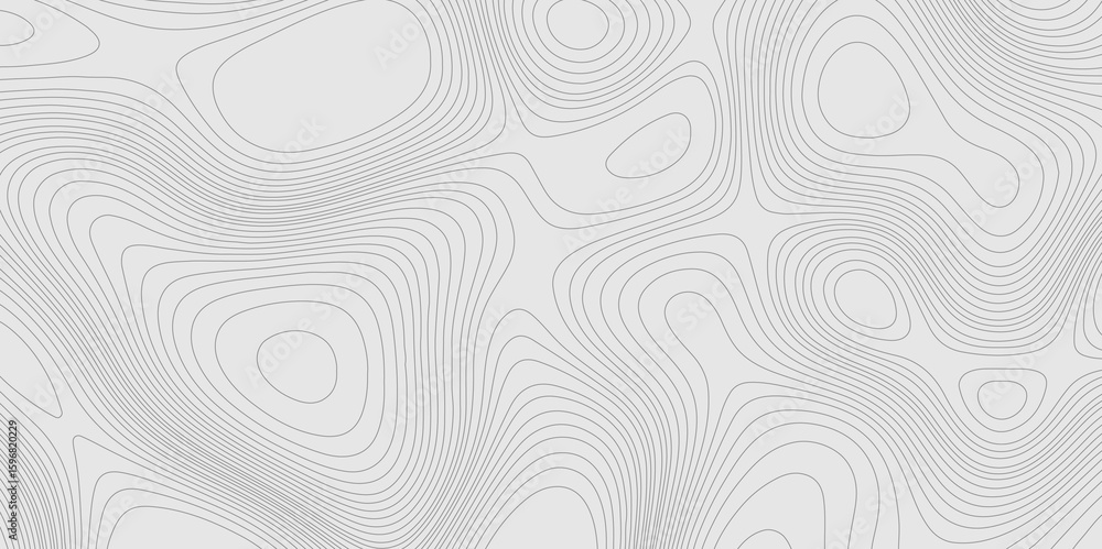 Poster geographic abstract topographic contour lines relief map seamless pattern concept of conditional geo